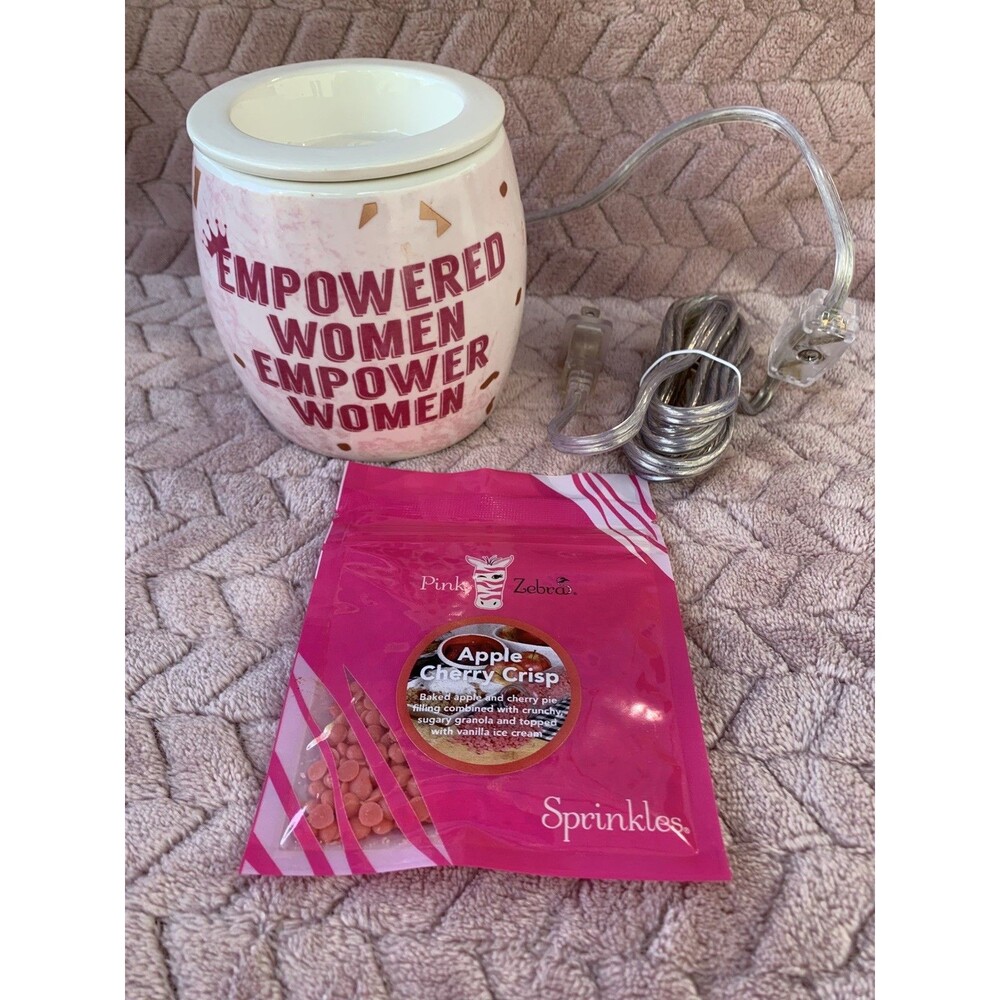 Pink Zebra Empowered Women Empower Women Simmer Pot Wax Warmer with Unopened Wax